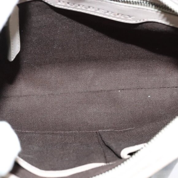 BURBERRY Nova Check Shoulder Bag PVC Khaki Auth BA711 - Picture 13 of 16